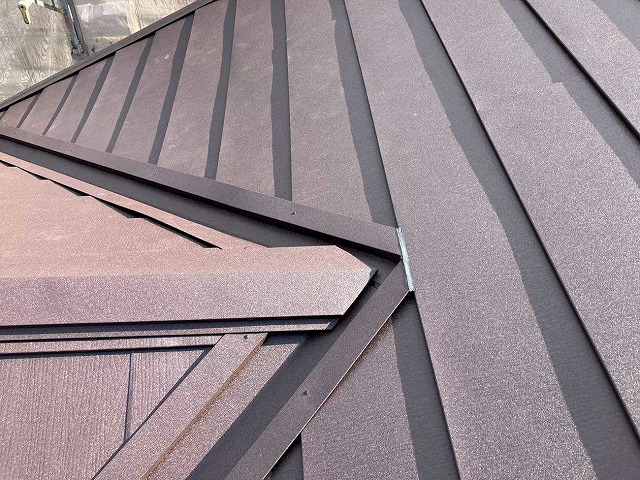 棟と谷樋が複雑につながっている